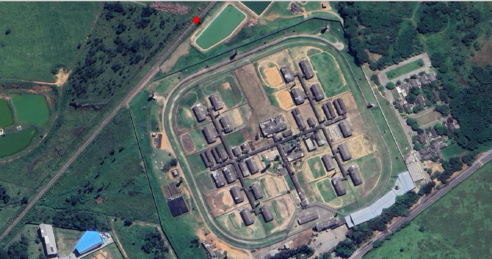 Mapa: ponto fora do presídio de Tremembé, próximo